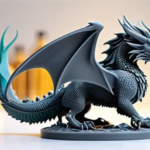 Home 28 3D 프린터용 레진 추천 - **Prompt:** A meticulously detailed miniature of a fantastical creature, perhaps a small dragon or a...
